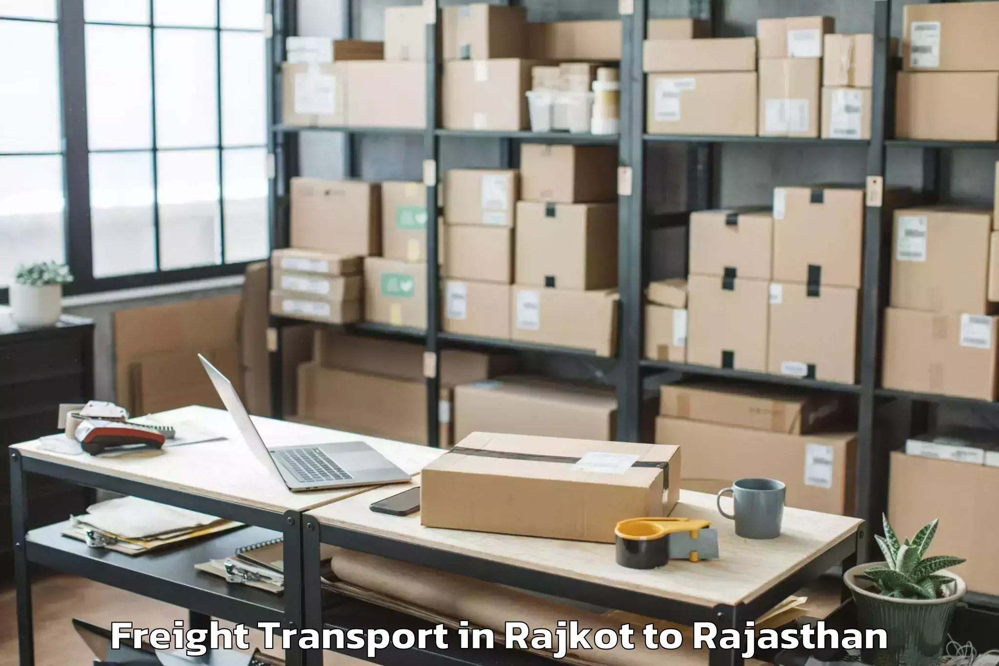 Book Rajkot to Ladnun Freight Transport